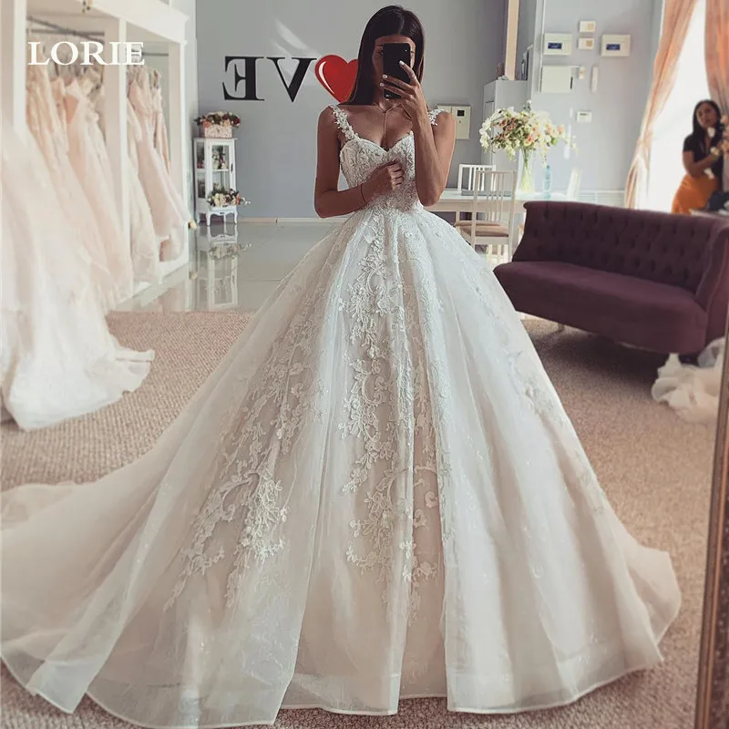 LORIE Sweetheart Wedding Dresses Ball Gowns Lace Appliques Bride Dress Straps Vintage Wedding Gowns 2023
LORIE Sweetheart Wedding Dresses Ball Gowns Lace Appliques Bride Dress Straps Vintage Wedding Gowns 2023