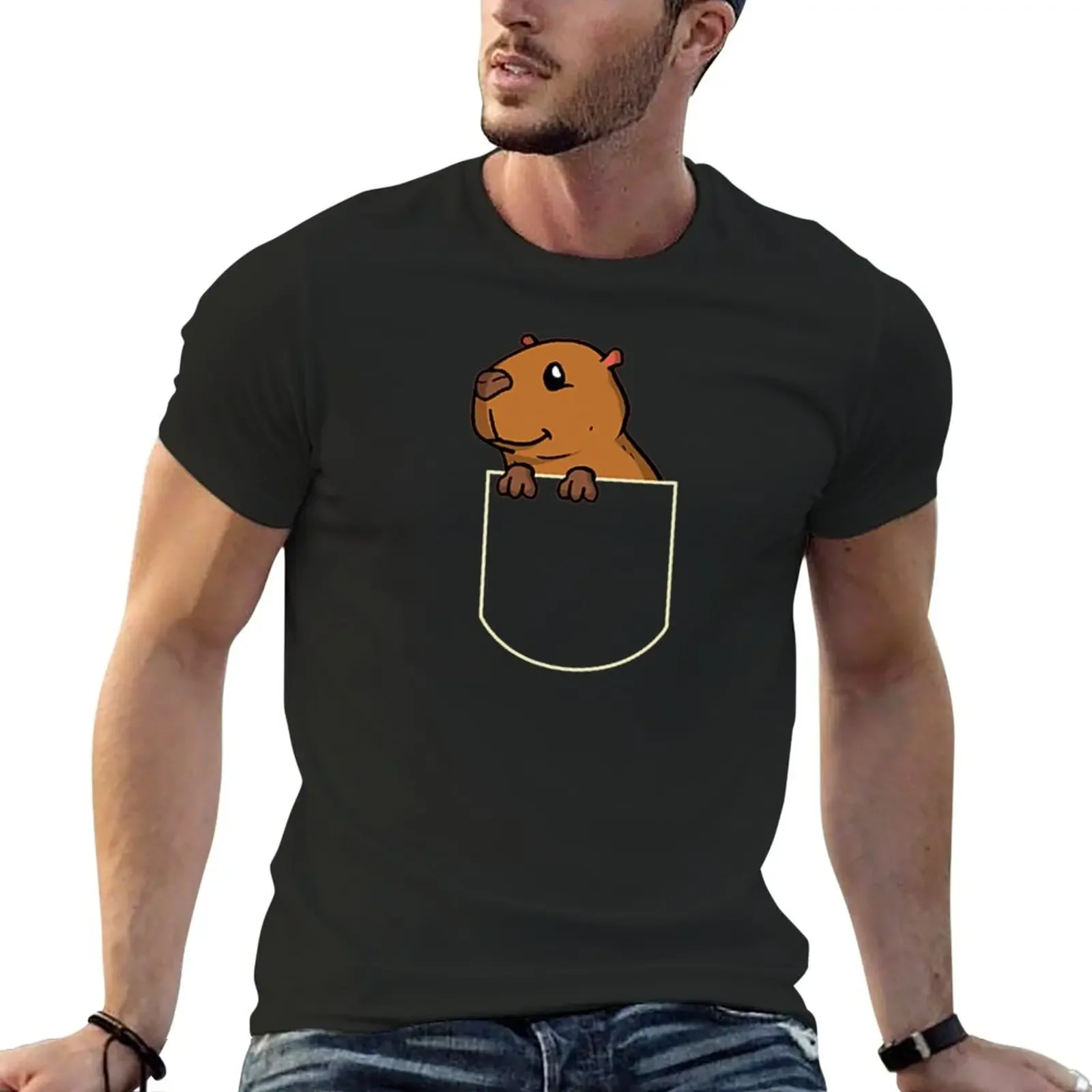 Funny Capybara In The Pocket Gift Capybara Pocket T-Shirt summer tops blanks graphics tshirts for men
Funny Capybara In The Pocket Gift Capybara Pocket T-Shirt summer tops blanks graphics tshirts for men