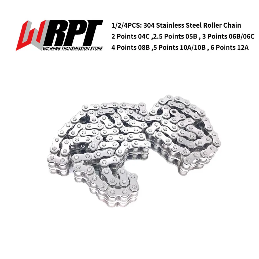 304 Stainless Steel Roller Drive Chain 3 Points 06B 4 Points 08B08A 5 Points 10AB 6 Points 12AB 1 Inch 16AB Transmission Parts
304 Stainless Steel Roller Drive Chain 3 Points 06B 4 Points 08B08A 5 Points 10AB 6 Points 12AB 1 Inch 16AB Transmission Parts