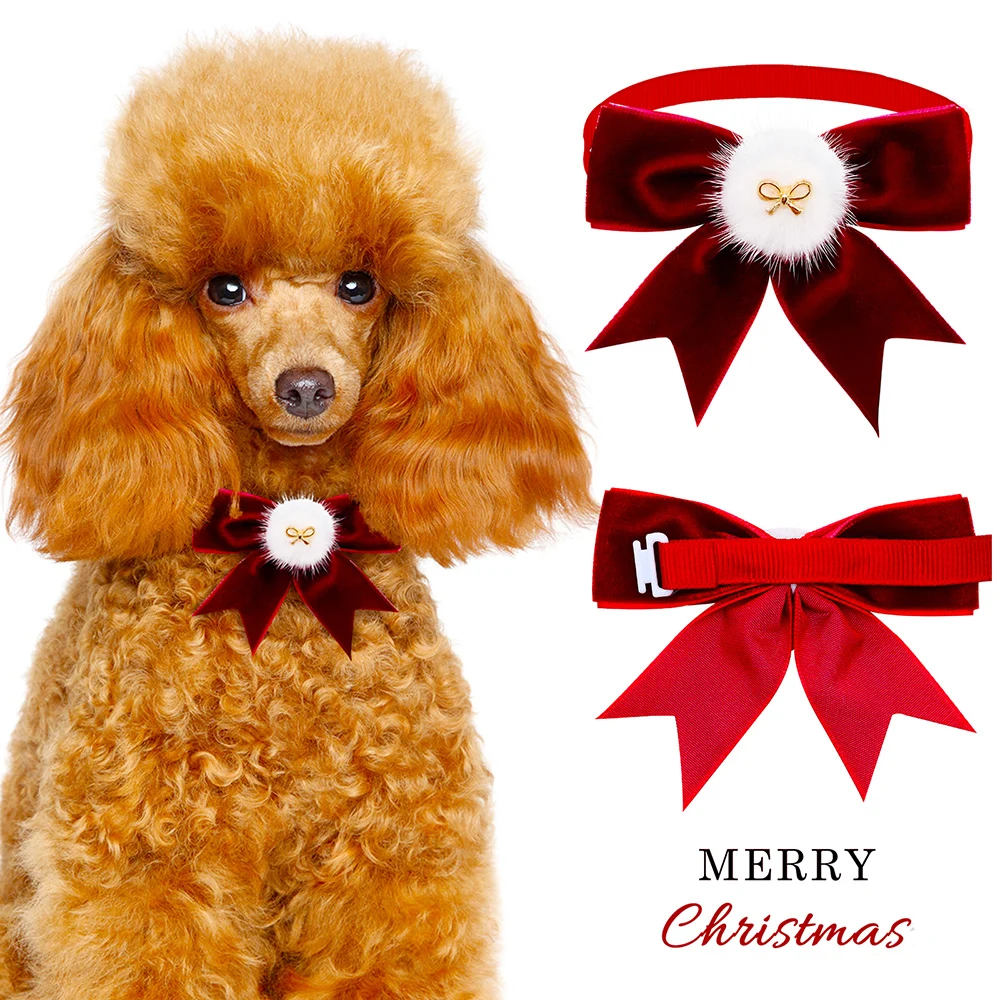 Christmas Dog Bow Tie Dog Exquisite Bowknot Dogs Decorate Accessories Adjustable Pet Collar For Small Dogs Accessories
Christmas Dog Bow Tie Dog Exquisite Bowknot Dogs Decorate Accessories Adjustable Pet Collar For Small Dogs Accessories