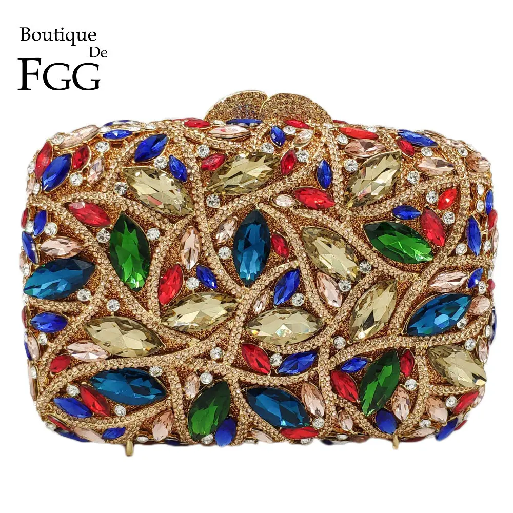 Boutique De FGG Multicoloured Hollow Out Women Crystal Clutch Evening Bags Wedding Rhinestone Handbags Bridal Diamond Purses Bag
Boutique De FGG Multicoloured Hollow Out Women Crystal Clutch Evening Bags Wedding Rhinestone Handbags Bridal Diamond Purses Bag