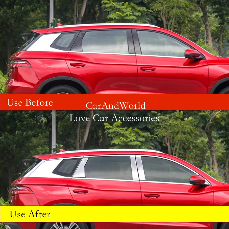 Stainless Full WIndow Center Pillar Strips Protector Trims Column Cover Car Accessories For BYD SONG PRO EV DM DM-i 2019-2022
Stainless Full WIndow Center Pillar Strips Protector Trims Column Cover Car Accessories For BYD SONG PRO EV DM DM-i 2019-2022