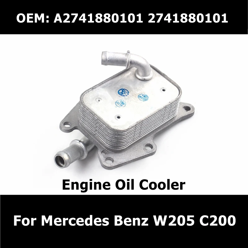 2741880101 For Mercedes Benz W205 C200 Car Accessories Engine Oil Cooler A2741880101 Oil Radiator
2741880101 For Mercedes Benz W205 C200 Car Accessories Engine Oil Cooler A2741880101 Oil Radiator