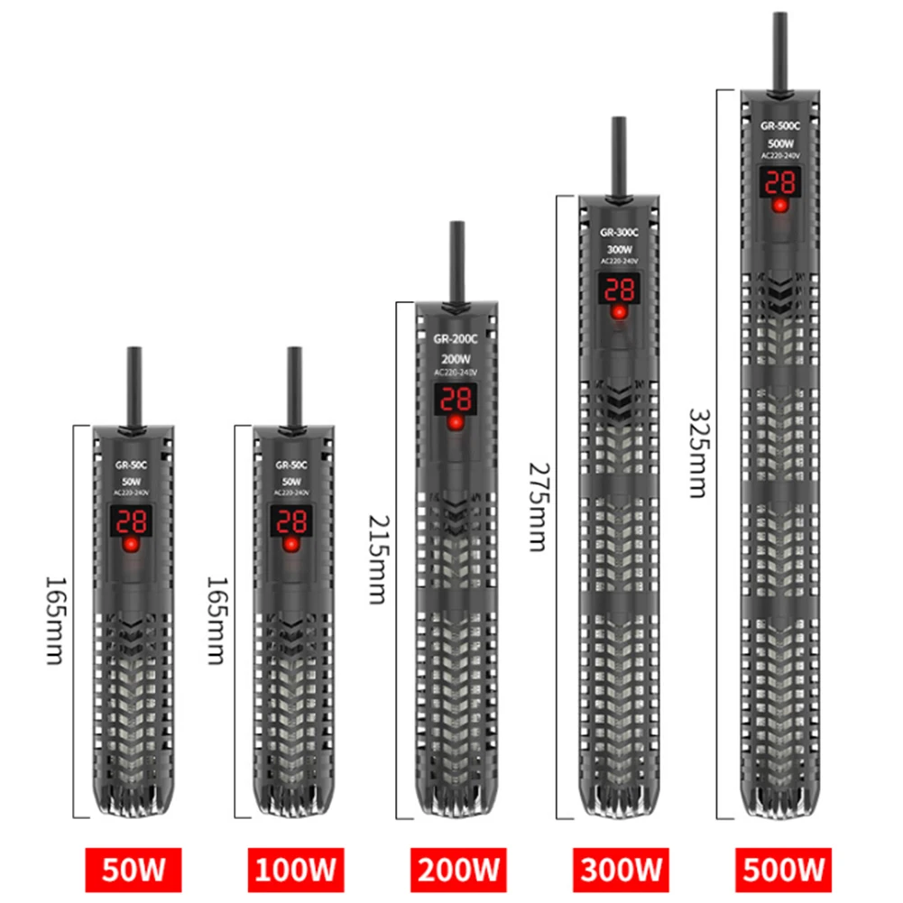 50/100/200/300W Digital Submersible Aquarium Water Heater Fish Tank Thermostat Constant Temperature Aquarium Heater
50/100/200/300W Digital Submersible Aquarium Water Heater Fish Tank Thermostat Constant Temperature Aquarium Heater