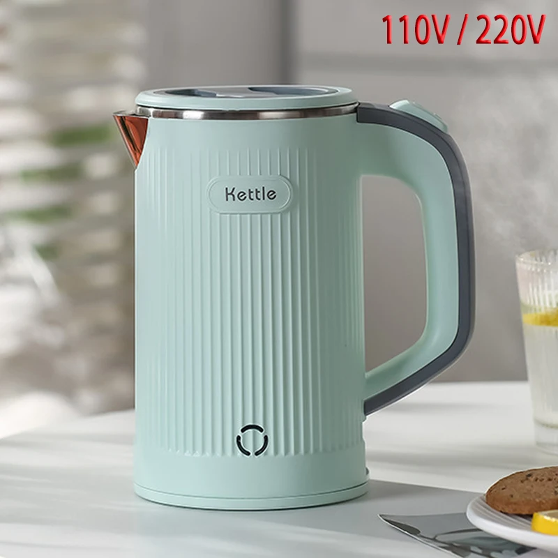 

800ml Electric Kettle Automatic Power Off 304 Stainless Steel Teapot Hotel Dormitory Portable Travel Boil Water Pot 110V/220V