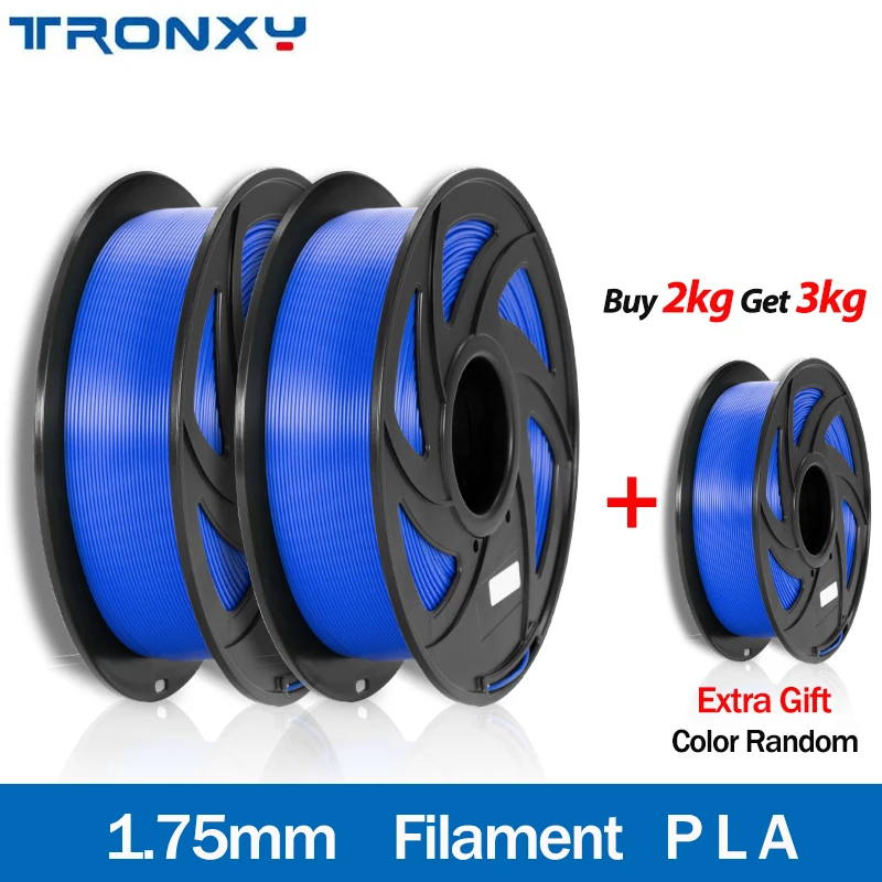 

Buy 2 get 3 TRONXY PLA Filament 1kg 1.75mm For FDM 3D Printer High Quality 3D Printing Material 1kg/Roll Fast Shipping