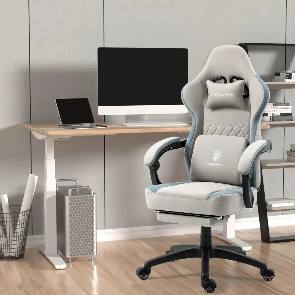 

Игровое кресло, компьютерное кресло из дышащей ткани с подушкой на пружине, удобное офисное кресло с гелевой подушкой и сумкой для хранения