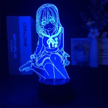 

3D Illusion Led Nightlights ANIME Light Lamp Multi Color Changing Lampara BUNNY GIRL SENPAI MAI SAKURAJIMA KAWAII For Xmas Gift