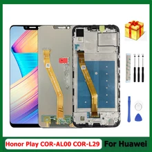 Écran tactile LCD avec châssis, 6.3 pouces, pour Huawei Honor Play, COR-L29, haute qualité=