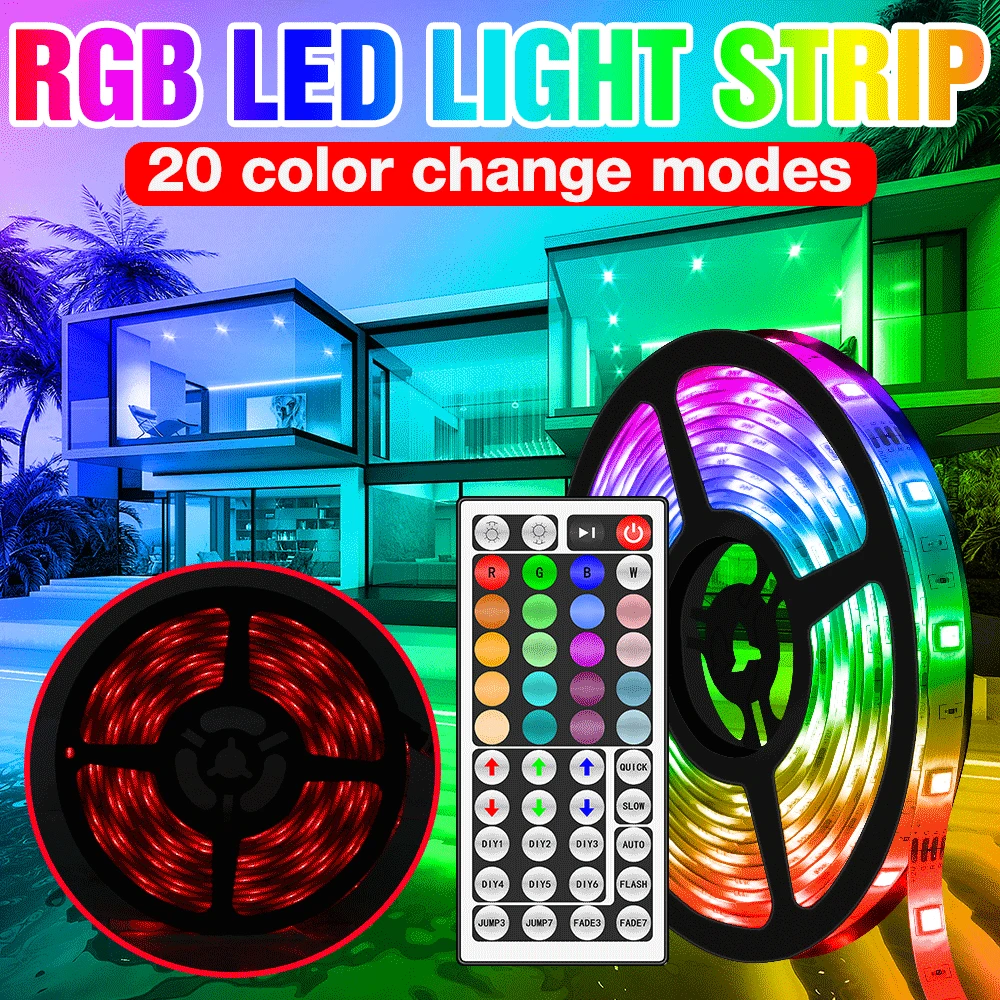 DC12V LED Lights RGB Strip Waterproof Neon Lamp TV Desktop BackLight Flexible Diode For Home Living Room Decor Ribbon Leds Light
DC12V LED Lights RGB Strip Waterproof Neon Lamp TV Desktop BackLight Flexible Diode For Home Living Room Decor Ribbon Leds Light
