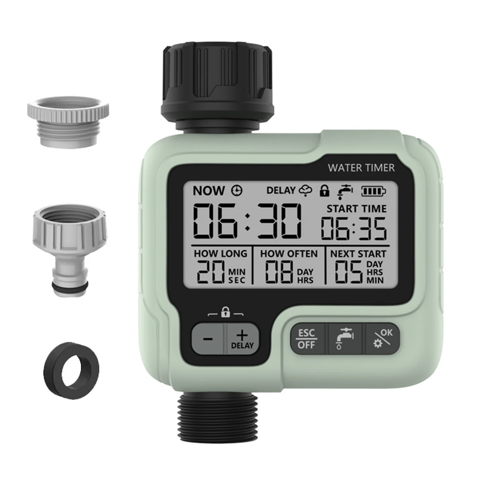 Garden Digital Irrigation Controller Machine Automatic Water Timer Intelligent Sprinkler Used Outdoor To Save Water&time
Garden Digital Irrigation Controller Machine Automatic Water Timer Intelligent Sprinkler Used Outdoor To Save Water&time