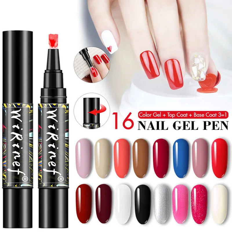 16 Colors 3 In 1 Gel Nail Varnish Pen One Step Hybrid Nail Art UV Gel Polish 8ml Glitter Lacquer Pencil Easy To Use For Nails
16 Colors 3 In 1 Gel Nail Varnish Pen One Step Hybrid Nail Art UV Gel Polish 8ml Glitter Lacquer Pencil Easy To Use For Nails