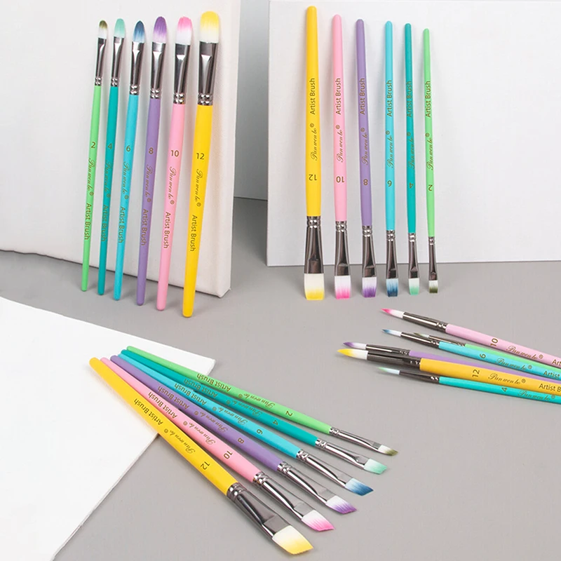 Watercolor Pen 6 Brush Set Macaron Color Nylon Brush Brush Gouache Acrylic Paint Oil Brush
Watercolor Pen 6 Brush Set Macaron Color Nylon Brush Brush Gouache Acrylic Paint Oil Brush