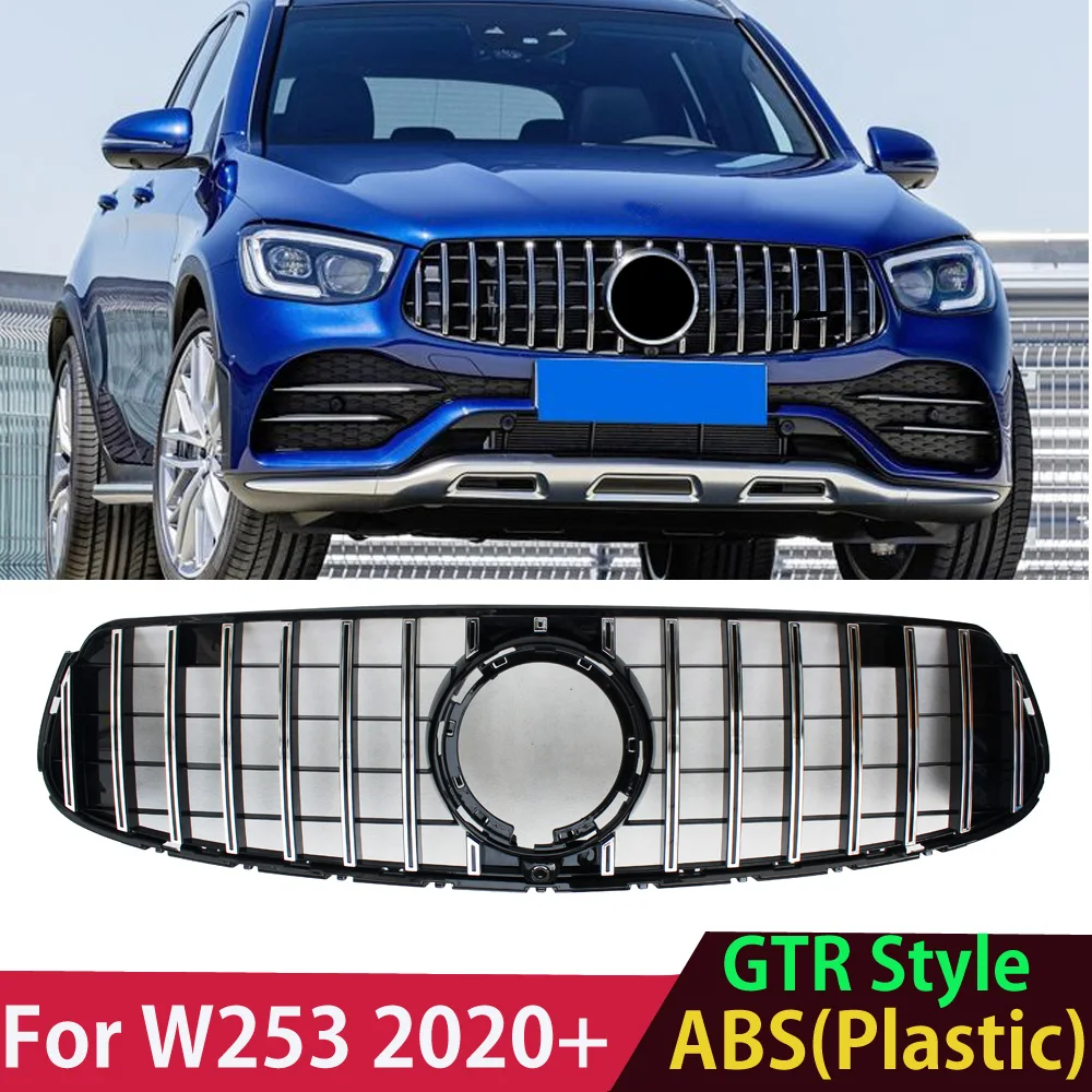 GT Panamericana Style Front Bumper Grille for Mercedes GLC Class W253 X253 2020 2021 2022 GLC450 GLC350 GLC300 GLC200 Silver
GT Panamericana Style Front Bumper Grille for Mercedes GLC Class W253 X253 2020 2021 2022 GLC450 GLC350 GLC300 GLC200 Silver