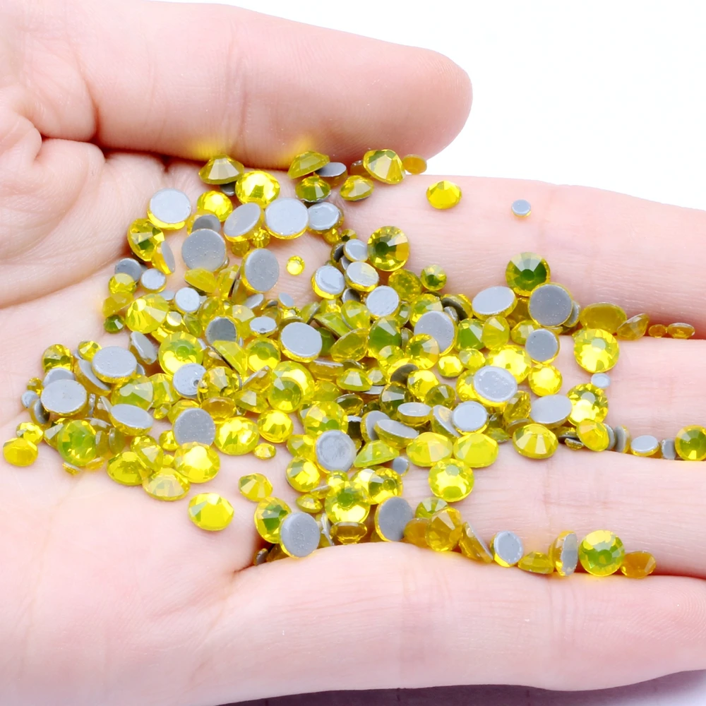 Citrine Crystal Nails Hotfix Rhinestones For Nails ss6-ss30 And Mixed Glue Iron On Glass Chatons DIY Wedding Clothes Supplies
Citrine Crystal Nails Hotfix Rhinestones For Nails ss6-ss30 And Mixed Glue Iron On Glass Chatons DIY Wedding Clothes Supplies