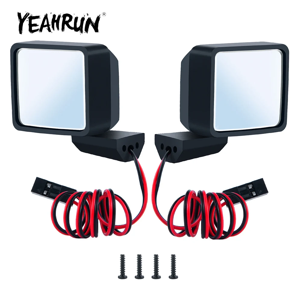 Пластиковое зеркало заднего вида YEAHRUN с желтыми фонарями для Axial SCX6 AXI05000 JEEP JLU Wrangler 1/6 RC ROCK Crawler Car, 2 шт.
Пластиковое зеркало заднего вида YEAHRUN с желтыми фонарями для Axial SCX6 AXI05000 JEEP JLU Wrangler 1/6 RC ROCK Crawler Car, 2 шт.