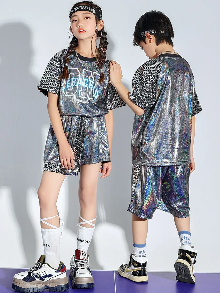 Stage Jazz Dance Children's Street Dance Costume Children's hiphop Performance Dress Sequins Loose Performance Costume
Stage Jazz Dance Children's Street Dance Costume Children's hiphop Performance Dress Sequins Loose Performance Costume