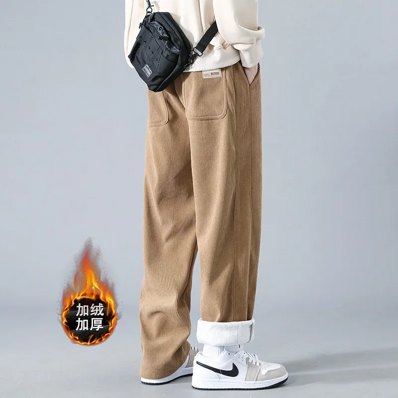 Corduroy Pants Men's Fall and Winter Thickened Casual Pants American Retro Streetwear Wide-legged Straight Plus Size Baggy Pants
Corduroy Pants Men's Fall and Winter Thickened Casual Pants American Retro Streetwear Wide-legged Straight Plus Size Baggy Pants