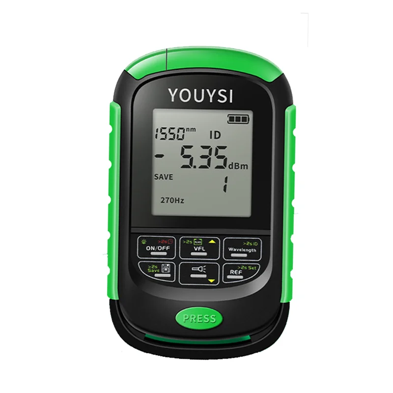 Multifunctional OPM Optical Tester Tool Fiber Optic Power Meter Network Cable Tester with Visual Fault Locator LED Lighting VFL
Multifunctional OPM Optical Tester Tool Fiber Optic Power Meter Network Cable Tester with Visual Fault Locator LED Lighting VFL