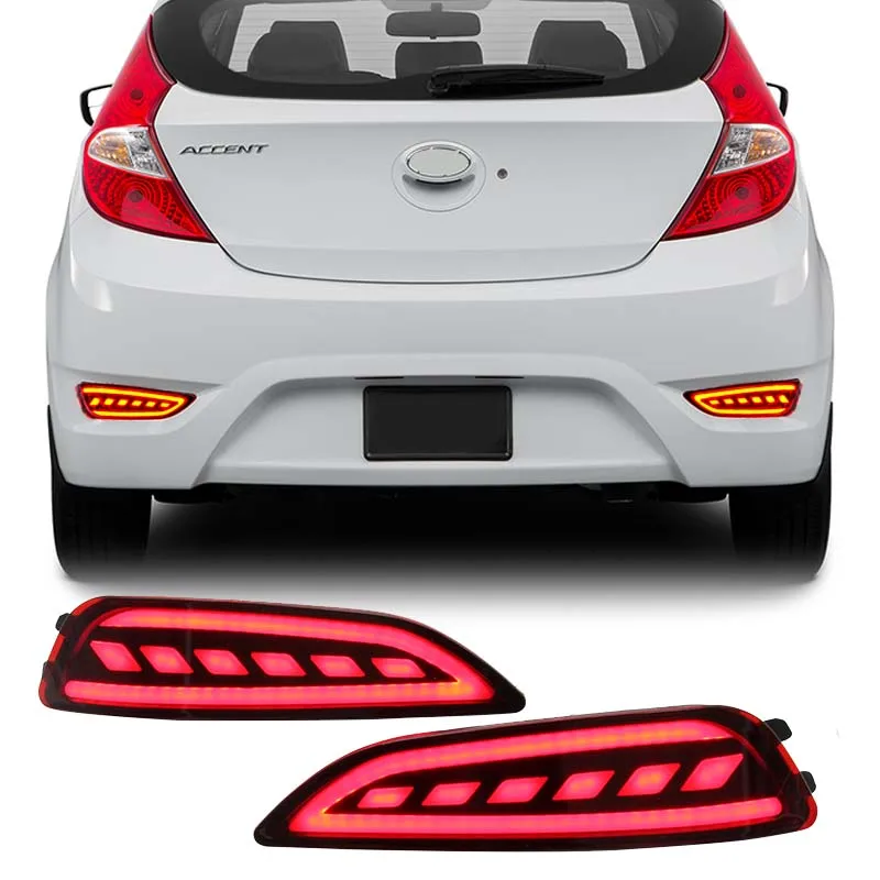 2PCS Rear Bumper Reflector Light For Hyundai Accent or Verna or Solaris 2012 2017 With 2 Functio DRIVING+BRAKING RED
2PCS Rear Bumper Reflector Light For Hyundai Accent or Verna or Solaris 2012 2017 With 2 Functio DRIVING+BRAKING RED