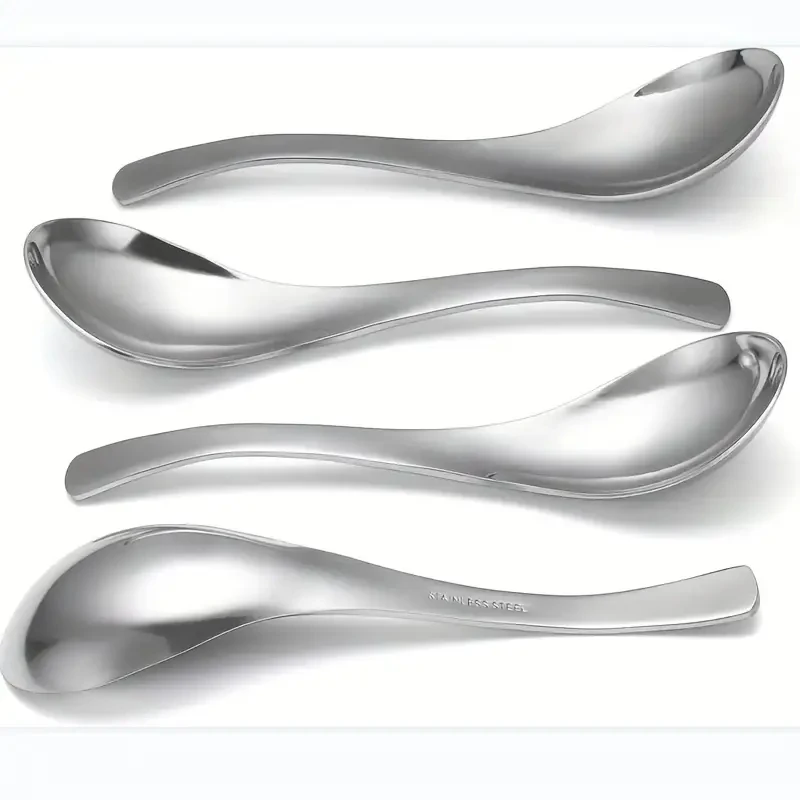 6Pcs 304 High Grade Stainless Steel Soup Spoons Silver Round Bottom Soup Spoon Heavy Duty Table Spoons for Kitchen Dinnerware
6Pcs 304 High Grade Stainless Steel Soup Spoons Silver Round Bottom Soup Spoon Heavy Duty Table Spoons for Kitchen Dinnerware
