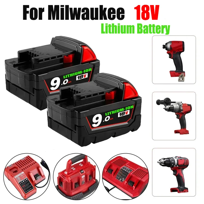 Аккумуляторные батареи для Milwaukee M18B5 XC, литий-ионная батарея 18 в, зарядное устройство для Milwaukee M18 12 В ~ 18 в
Аккумуляторные батареи для Milwaukee M18B5 XC, литий-ионная батарея 18 в, зарядное устройство для Milwaukee M18 12 В ~ 18 в