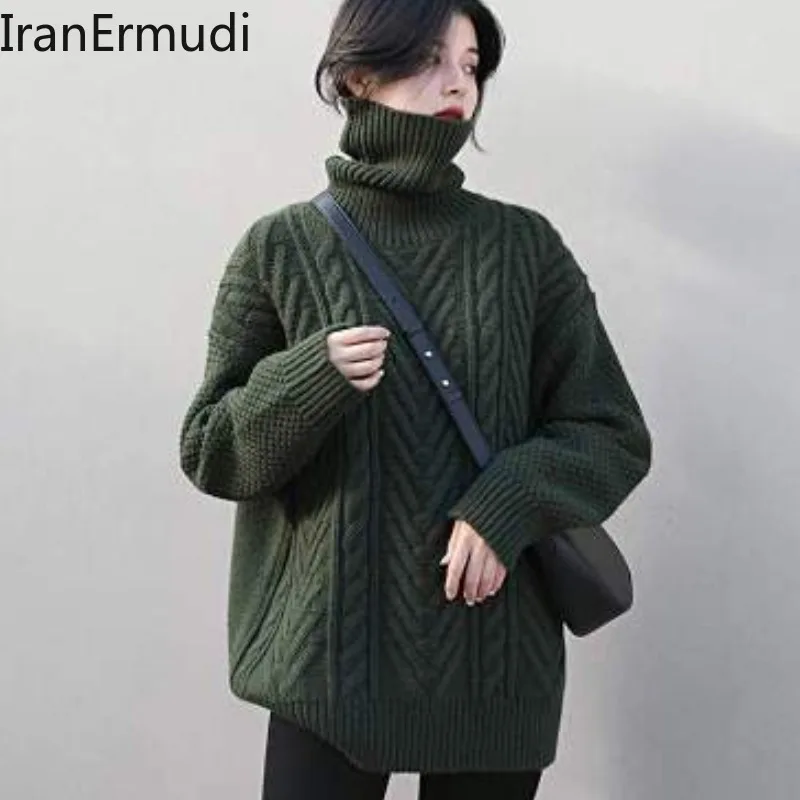 IranErmudi Vintage Women Turtleneck Sweater Lady Solid Fashion Thick Warm Winter Pullovers Chic Korean 2022 New Jumpers Loose
IranErmudi Vintage Women Turtleneck Sweater Lady Solid Fashion Thick Warm Winter Pullovers Chic Korean 2022 New Jumpers Loose