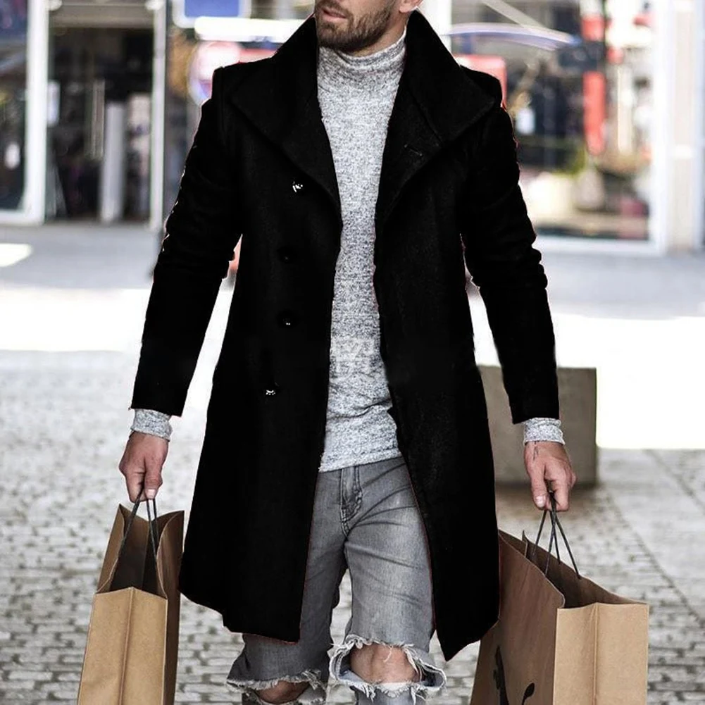 New Men's Casual Trench Solid Color Outwear Great Coats Winter Middle Length Overcoat Jackets Men Clothing
New Men's Casual Trench Solid Color Outwear Great Coats Winter Middle Length Overcoat Jackets Men Clothing