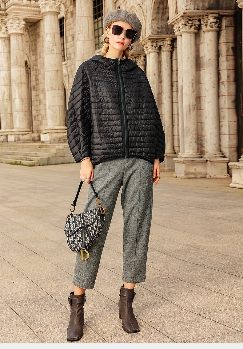 New Winter Short Puffer Jacket Women Ultra Light 90%White Duck Down Coat Loose Female Feather Parka Hooded Outwear 4 Mallzona Sd69fe3c7bacd40d7a85fc68da8953f36U New Winter Short Puffer Jacket Women Ultra Light 90%White Duck Down Coat Loose Female Feather Parka Hooded Outwear Mallzona