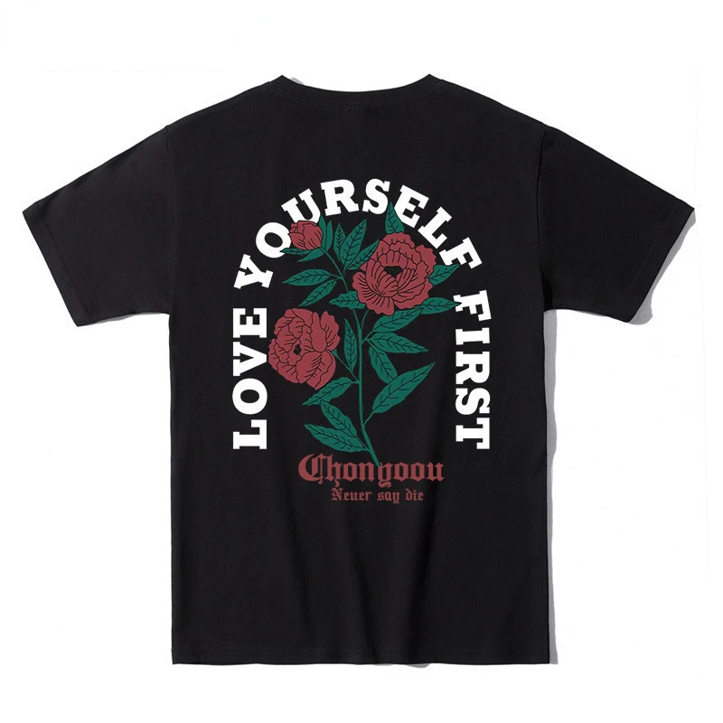 2022 Summer New T-shirt Men Rose Print O-neck 100% Cotton Short Sleeve T Shirt Loose Fit Tees Fashion Tops
2022 Summer New T-shirt Men Rose Print O-neck 100% Cotton Short Sleeve T Shirt Loose Fit Tees Fashion Tops