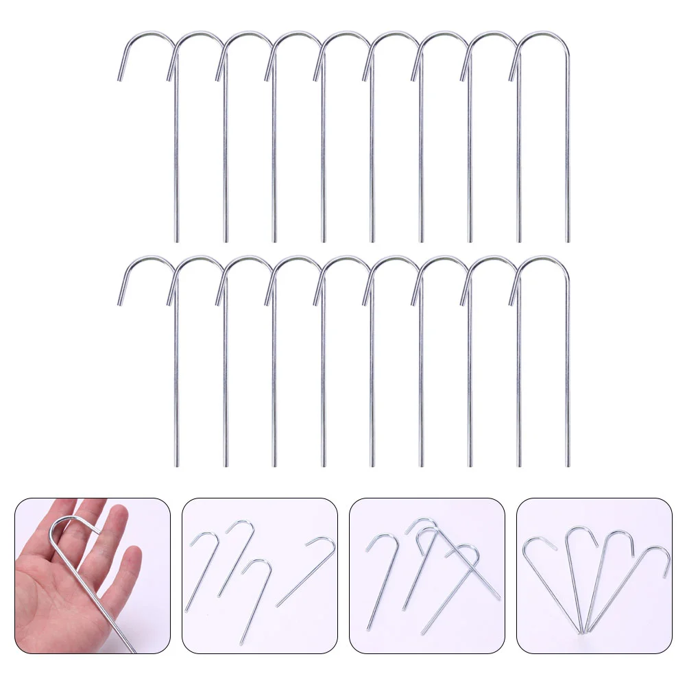 24 Pcs Semicircle Stake Camping Accessories Stakes Tent Fixing Ground Thickened Pegs Metal Sand Steel Travel Nails
24 Pcs Semicircle Stake Camping Accessories Stakes Tent Fixing Ground Thickened Pegs Metal Sand Steel Travel Nails