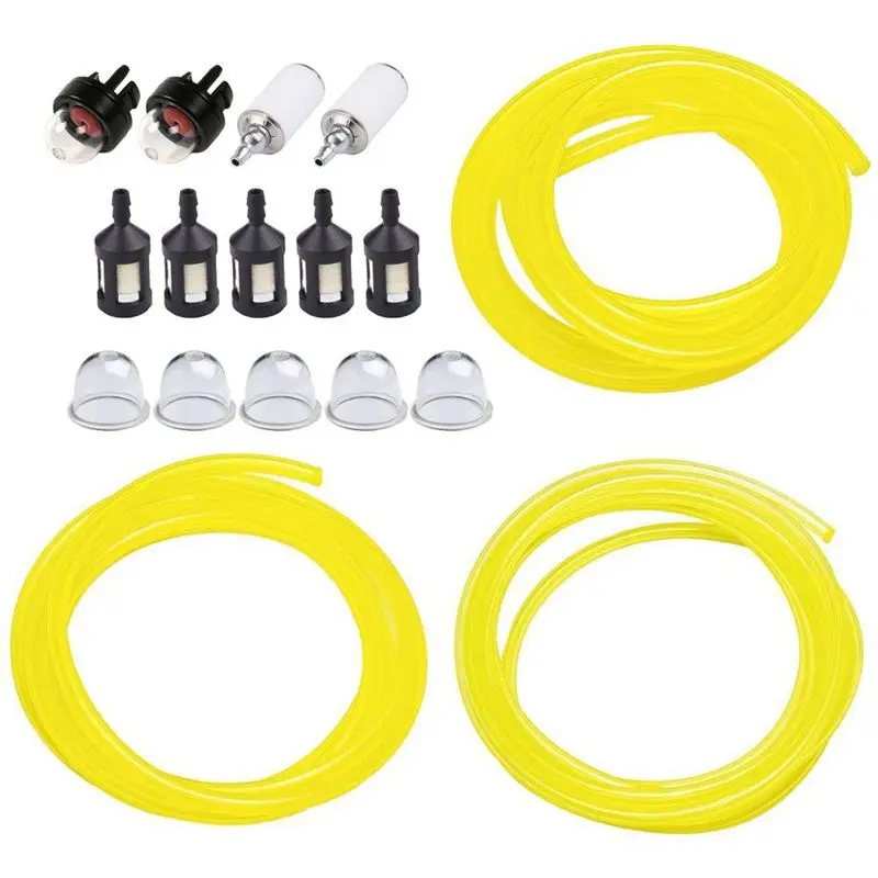 5 Feet 3 Sizes Fuel Line Hose With Snap In Bulb, Pouland Bulb, Fuel Filter Fit For Zama Stihl Poulan Weedeater Craftsman Husqvar
5 Feet 3 Sizes Fuel Line Hose With Snap In Bulb, Pouland Bulb, Fuel Filter Fit For Zama Stihl Poulan Weedeater Craftsman Husqvar