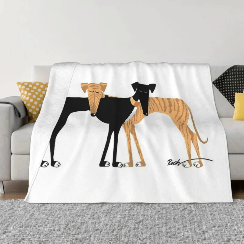 

Одеяло для собаки Greyhound, Фланелевое украшение, подставка для головы, круглое портативное домашнее покрывало