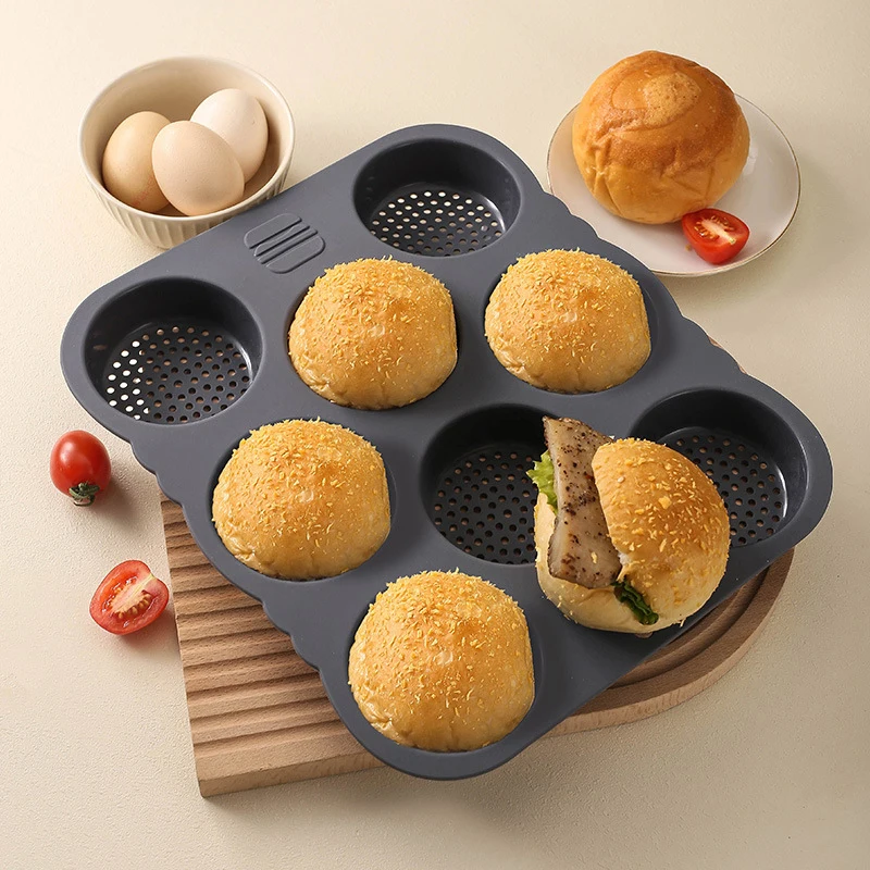 8 Hole Hamburger Mold Silicone Baking Tool Household High-temperature Resistant Hamburger Mold Oven Baking Plate Bread Mold
8 Hole Hamburger Mold Silicone Baking Tool Household High-temperature Resistant Hamburger Mold Oven Baking Plate Bread Mold