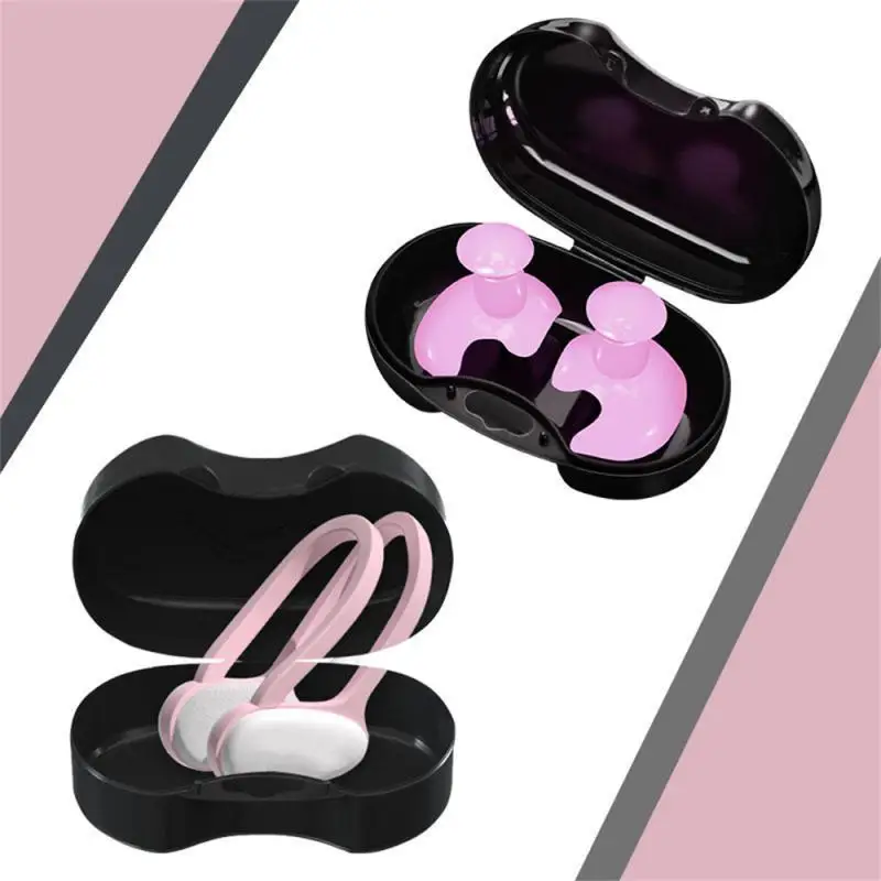 Beginner Swimming Diving Swimming Nose Clip Ear Plug Set Environmental For Kids Adults Nose Clip Soft Silicone Anti-noise Summer
Beginner Swimming Diving Swimming Nose Clip Ear Plug Set Environmental For Kids Adults Nose Clip Soft Silicone Anti-noise Summer
