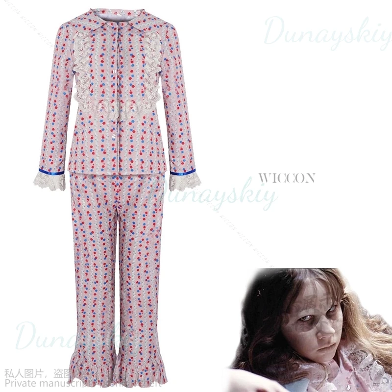 Regan Cosplay Role Play Print Shirt 1973 Movie The Exorcist Costume Disguise Adult Women Fantasy Female Fancy Dress Party Cloth
Regan Cosplay Role Play Print Shirt 1973 Movie The Exorcist Costume Disguise Adult Women Fantasy Female Fancy Dress Party Cloth
