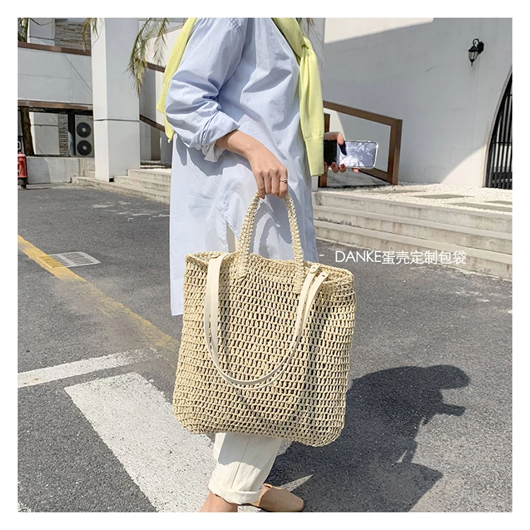Large Wicker Beach Tote - Simple Summer Shopper 17 Sd6a8f9cd548d4297a2ffd0e2c1408f9fh