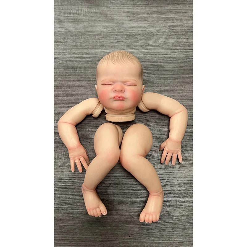 

NPK 19Inch Already Painted Reborn Doll Kit MaxLimited Edition lifelike 3D Skin Visible Veins with Cloth Body and Eyes