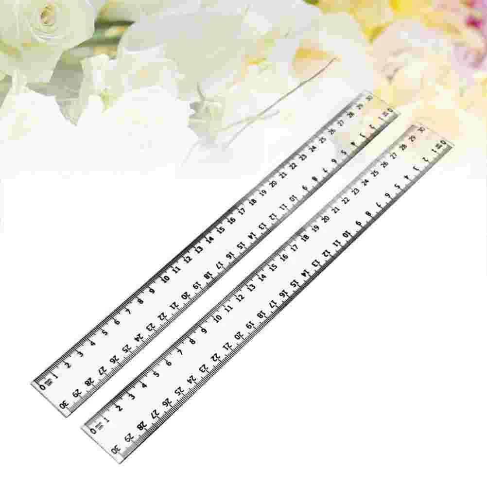 2pcs Transparent Plastic Straight Ruler Student Drawing Measuring Rulers 30cm Teaching Tools Office Supplies
2pcs Transparent Plastic Straight Ruler Student Drawing Measuring Rulers 30cm Teaching Tools Office Supplies