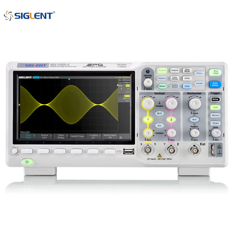 Цифровой осциллограф Siglent SDS1104X-E 100 МГц, 4-канальный Стандартный декодер, 1 GSa/s, 400000 wfm/s скорость захвата
Цифровой осциллограф Siglent SDS1104X-E 100 МГц, 4-канальный Стандартный декодер, 1 GSa/s, 400000 wfm/s скорость захвата