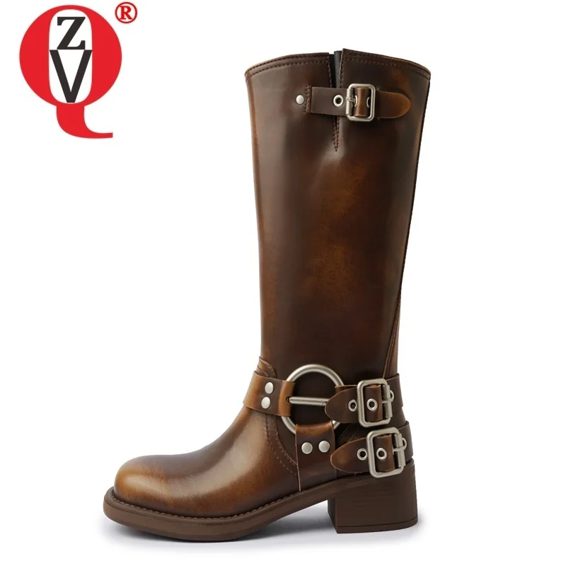 ZVQ Fashion Mid-Calf Boots Winter New Style Round Toe High Heels Ankle Buckle Brand Handmade Shoes Ladies Slip-On Winter Boots
ZVQ Fashion Mid-Calf Boots Winter New Style Round Toe High Heels Ankle Buckle Brand Handmade Shoes Ladies Slip-On Winter Boots
