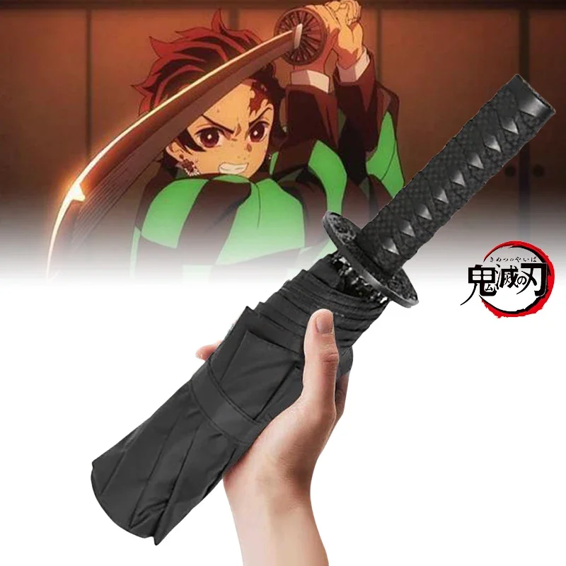 Ninja Katana Umbrella All-weather Folding Parasol Kimetsu No Yaiba Demon Slayer Anime Katana Sword Weapon Umbrellas Rain Gears
Ninja Katana Umbrella All-weather Folding Parasol Kimetsu No Yaiba Demon Slayer Anime Katana Sword Weapon Umbrellas Rain Gears
