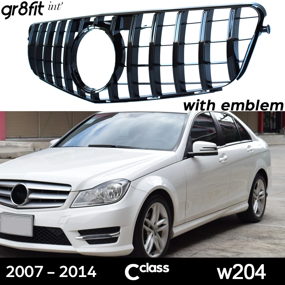 (Grill + Emblem) Panamericana GT Grille for 2007-2014 Mercedes C Class W204 Sedan S204 Wagon C204 Coupe C180 C200 C220 C250 C300
(Grill + Emblem) Panamericana GT Grille for 2007-2014 Mercedes C Class W204 Sedan S204 Wagon C204 Coupe C180 C200 C220 C250 C300
