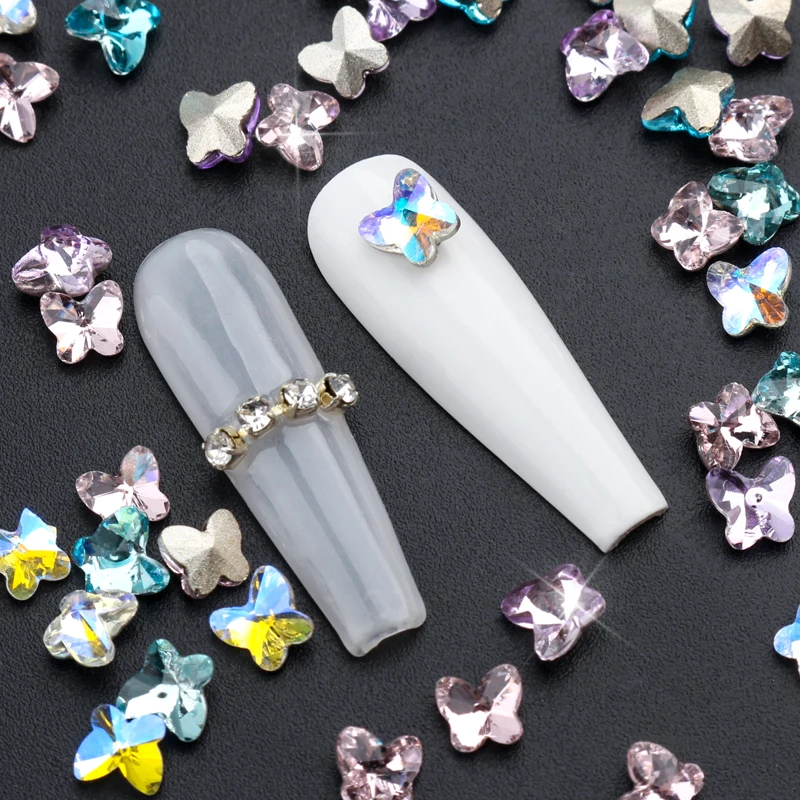 10 Pieces 3D Nail Charm Crystal Butterfly Decoration Colorful Nail Accessories Jewelry Gems for Women Girls Nail Art Nail Decor
10 Pieces 3D Nail Charm Crystal Butterfly Decoration Colorful Nail Accessories Jewelry Gems for Women Girls Nail Art Nail Decor