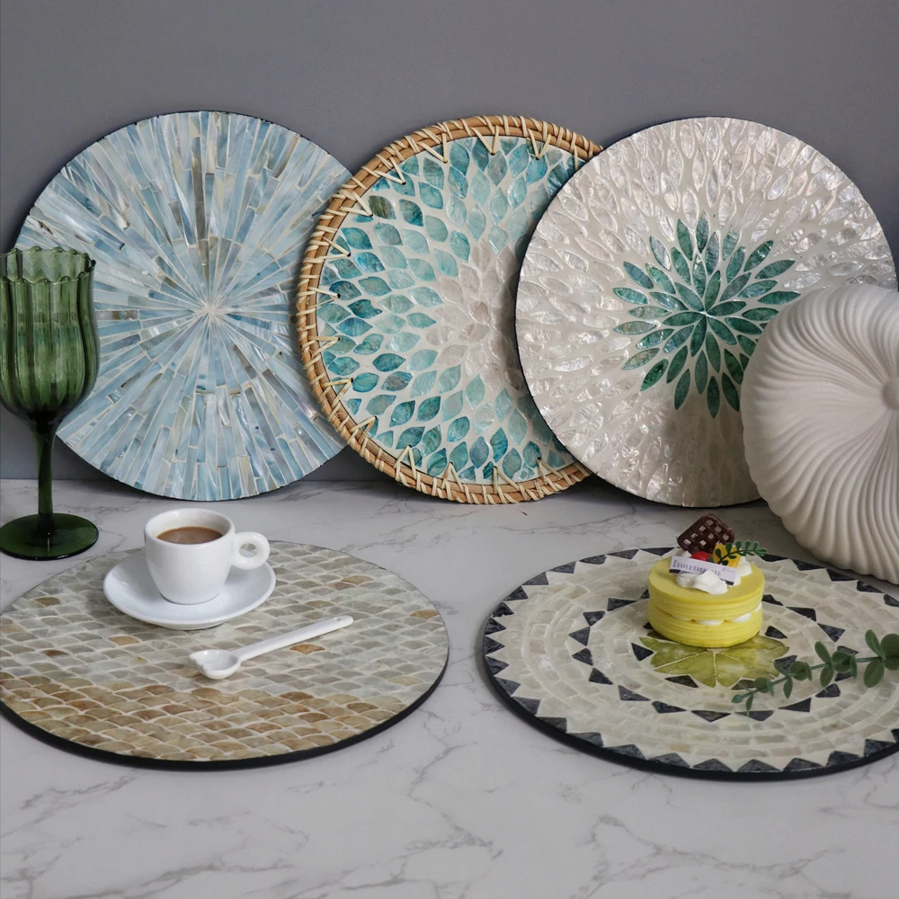 Insulated Meal Mat Creative Shell Plate Premium Light Luxury Round Western Meal Mat Household Tray
Insulated Meal Mat Creative Shell Plate Premium Light Luxury Round Western Meal Mat Household Tray