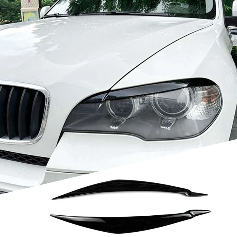 Для BMW E71 X6 2008-2015 E70 X5M 2006-2013, автомобильные глянцевые черные фары, Накладка для бровей и век, наклейка из смолы
Для BMW E71 X6 2008-2015 E70 X5M 2006-2013, автомобильные глянцевые черные фары, Накладка для бровей и век, наклейка из смолы
