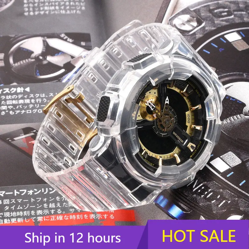 TPU Resin Strap Case One Set for Casio G-SHOCK GA-110GB/GD-110/GAX-100/GLS-100 Men Cross-country Sports Watch Accessories
TPU Resin Strap Case One Set for Casio G-SHOCK GA-110GB/GD-110/GAX-100/GLS-100 Men Cross-country Sports Watch Accessories