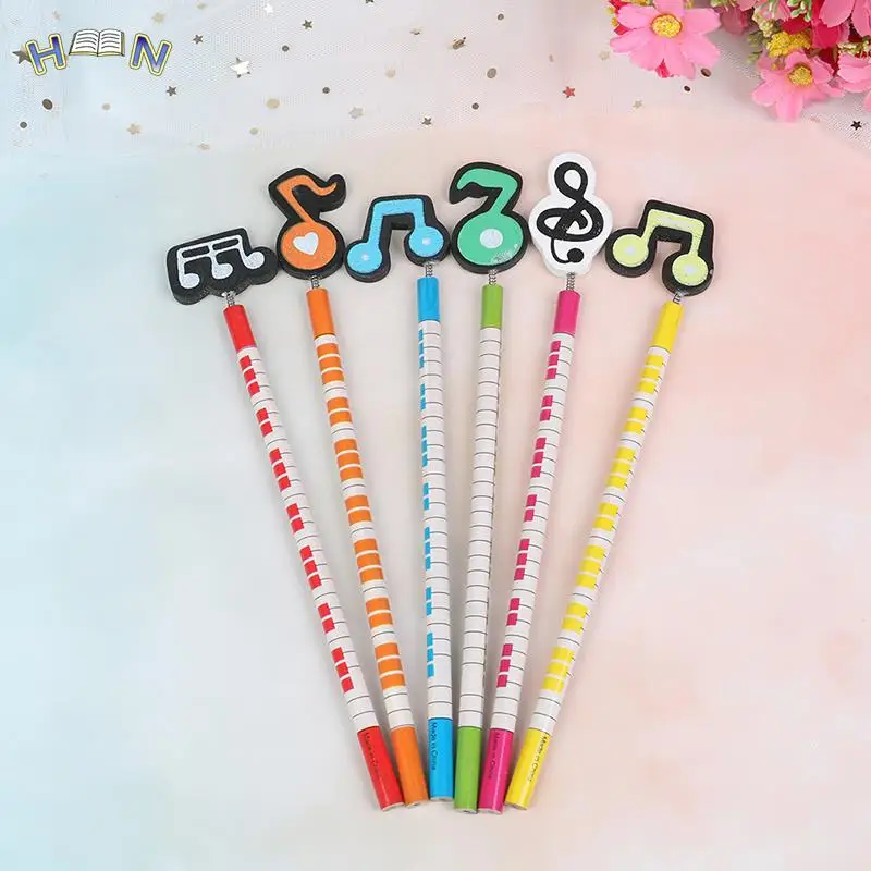 6pcs/lot Creative Pencil Musical Writing Note Wooden Pencil Stationery For Student School Supplies Color Randomly
6pcs/lot Creative Pencil Musical Writing Note Wooden Pencil Stationery For Student School Supplies Color Randomly