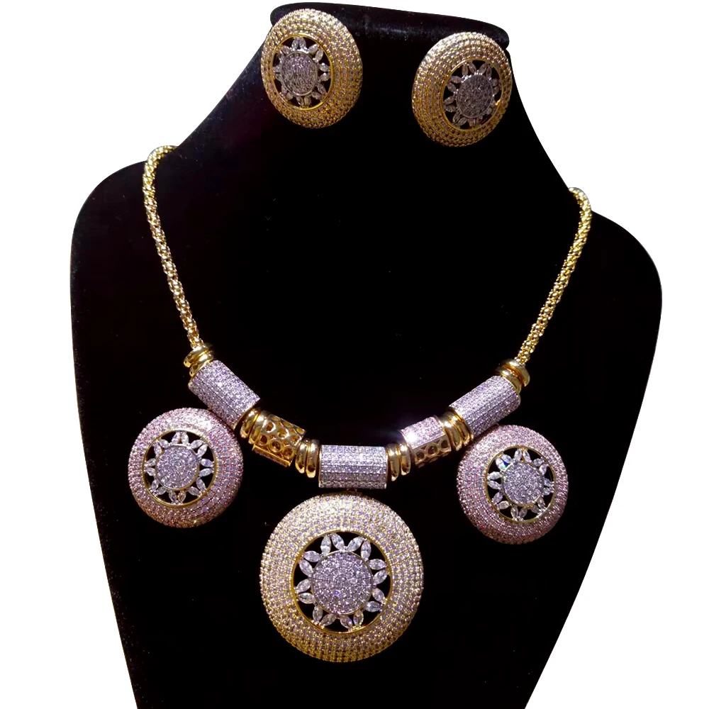 GODKI Big Fashion Luxury 2PCS Ball Round Statement Jewelry Set For Women Wedding Party Full Zircon Dubai Bridal jewelry Set 2022
GODKI Big Fashion Luxury 2PCS Ball Round Statement Jewelry Set For Women Wedding Party Full Zircon Dubai Bridal jewelry Set 2022