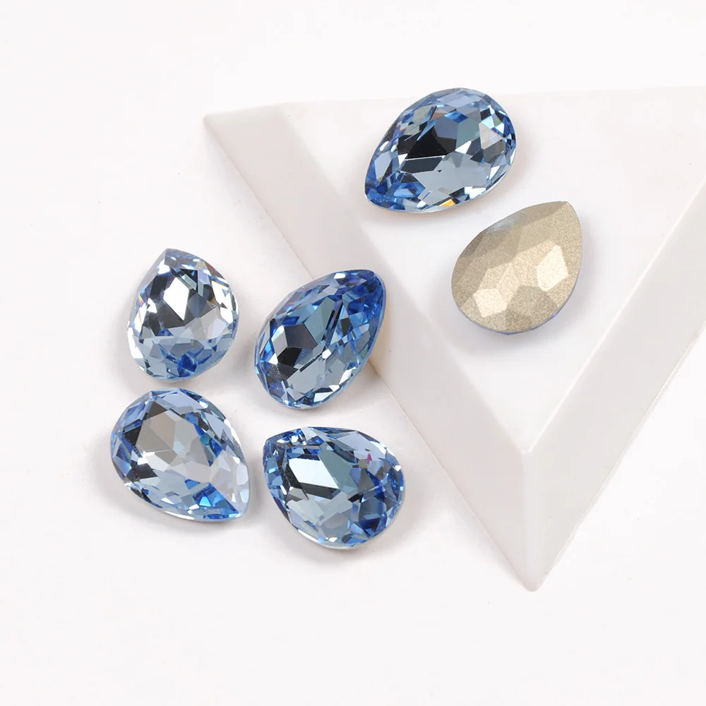 Light Sapphire 4320 High Quality Strass Crystal Dorp Shape Fancy Popular Rhinestone For 3D Nail Art Decorations
Light Sapphire 4320 High Quality Strass Crystal Dorp Shape Fancy Popular Rhinestone For 3D Nail Art Decorations